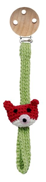 Attache tétine crochet renard