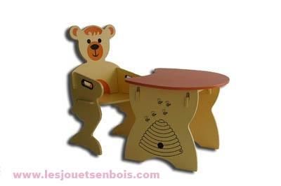 Table Et chaise ourson