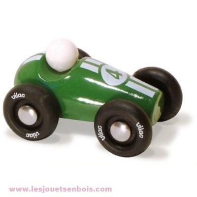 Voiture de course verte