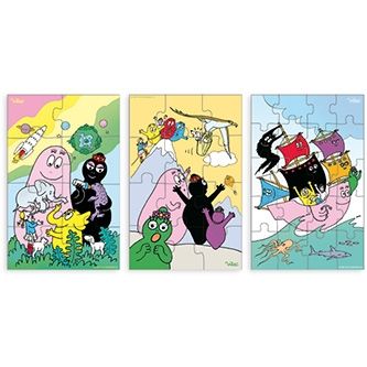 3 Puzzles barbapapa