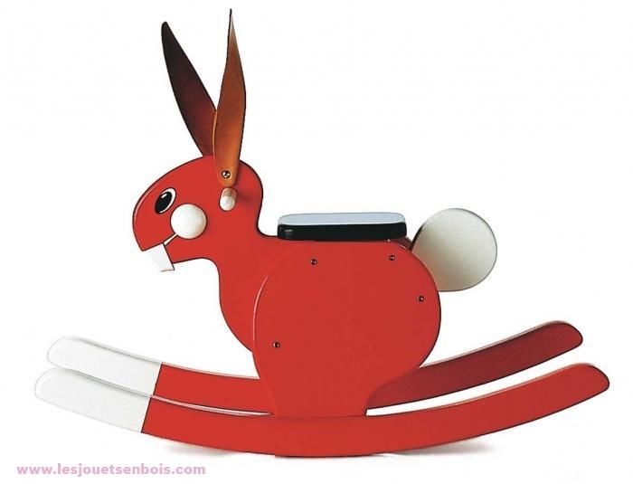 Lapin  bascule rouge