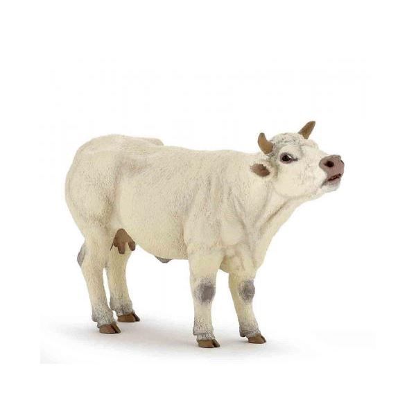 Vache Charolaise meuglant