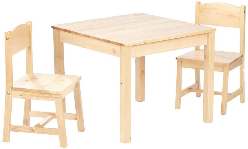 Table Et 2 chaises aspen - naturel