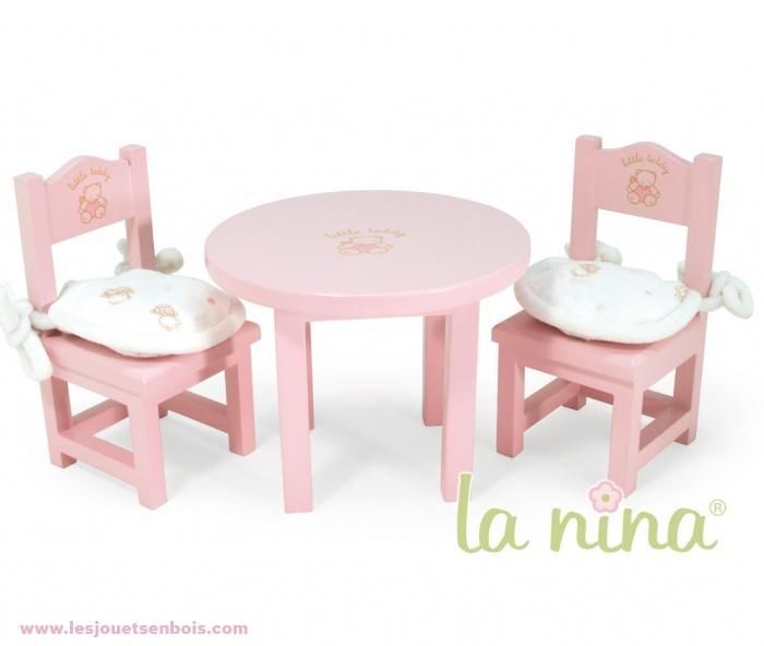 Table Et 2 chaises teddy