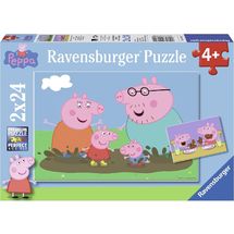 Puzzle La famille Peppa Pig 2x24 pcs RAV-09082 Ravensburger 1