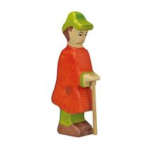 Figurine Crèche de Noël - Berger avec bâton HZ80290 Holztiger 1