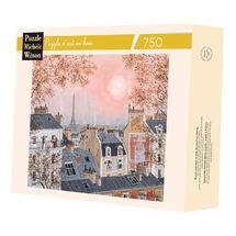 Ciel rose en hiver de Delacroix A1035-750 Puzzle Michèle Wilson 1