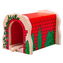Tunnel de briques rouges en bois BJT135 Bigjigs Toys 1
