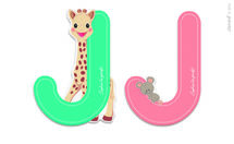 Lettre J Sophie la Girafe JA09554 Janod 1