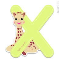 Lettre X Sophie la Girafe JA09568 Janod 1