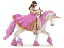 Figurine Princesse à la lyre sur son cheval PA39057-3650 Papo 1