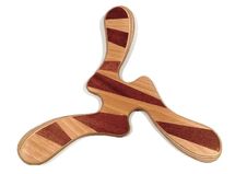 Boomerang adulte Yallingup - finition marqueterie W-YALLINGUP-M Wallaby Boomerangs 1