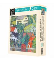 Les maisons sur le lac de Klimt A478-250 Puzzle Michèle Wilson 1
