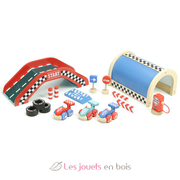 Garage En Bois Vilac : Grand circuit Vilacity 2354 – Un jouet Vilac pour enfant - Garage En Bois Vilac : Grand circuit Vilacity 2354 – Un jouet Vilac pour enfant -