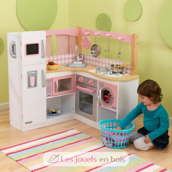 Kidkraft, Cuisine en bois grand gourmet, jolie cuisine en ~ Cuisine En Bois Pour Petite Fille Kidkraft, Cuisine en bois grand gourmet, jolie cuisine en ~ Cuisine En Bois Pour Petite Fille