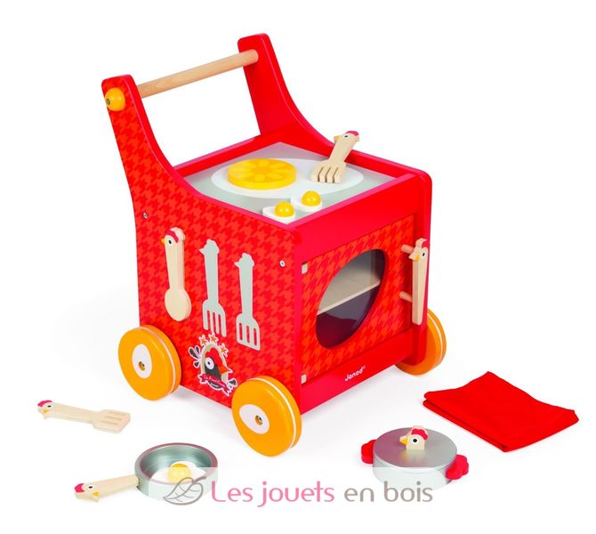 chariot de cuisine the french cocotte - janod j06544 chariot de cuisine the french cocotte - janod j06544