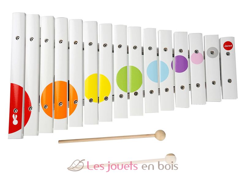 campingetrandonnee Janod J07603 Mini xylo bois Confetti Bois