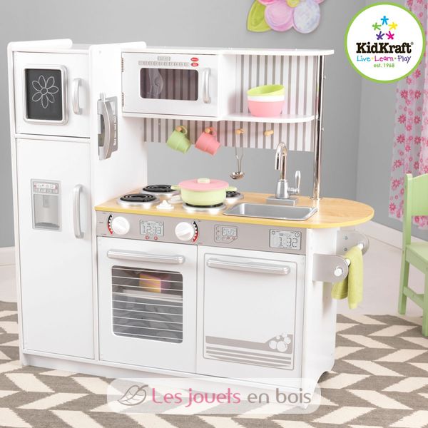 Kidkraft, Cuisine Uptown blanche 53335 en bois pour petite ~ Cuisine En Bois Pour Petite Fille Kidkraft, Cuisine Uptown blanche 53335 en bois pour petite ~ Cuisine En Bois Pour Petite Fille