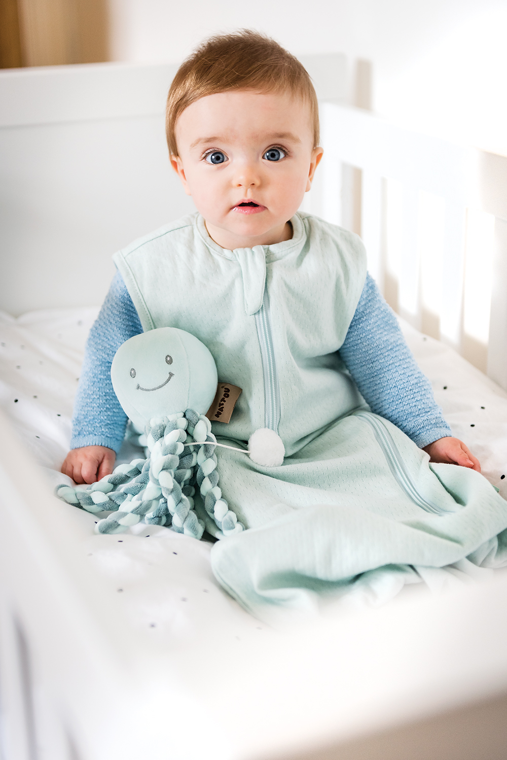 Nattou Lapidou – Peluche Activité Poulpe 20 Cm, Jouet Sensoriel Dès La Naissance Avec 8 Tentacules, Hochet Et Papier Crépitant, Cadeau Éveil Bébé