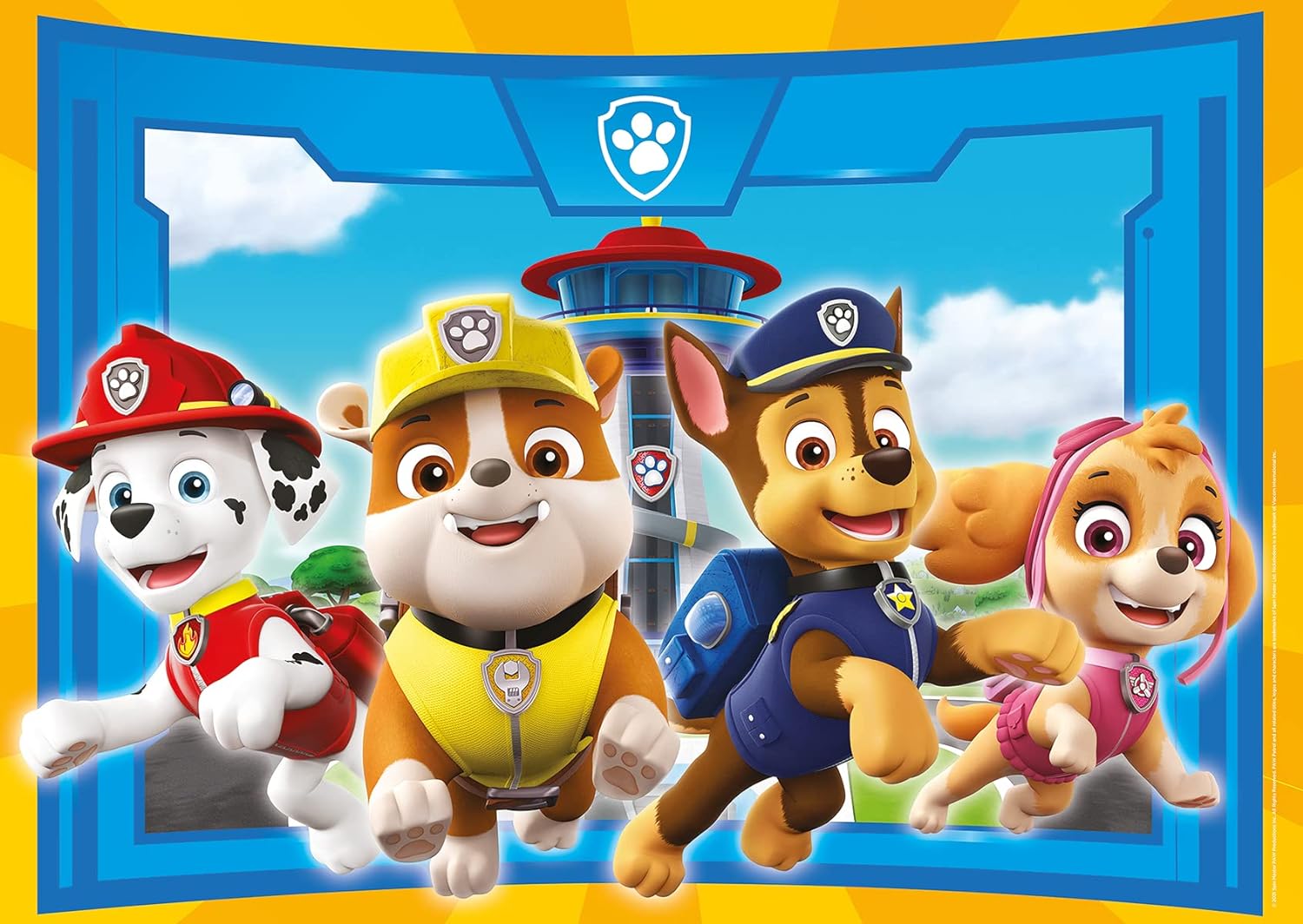 La Pat' Patrouille Grande Valisette Métal 2 Puzzles Lenticulaires 3D - Chase, Ryder, Stella, Marcus & Ruben - Jouet Enfant 3 Ans Et +