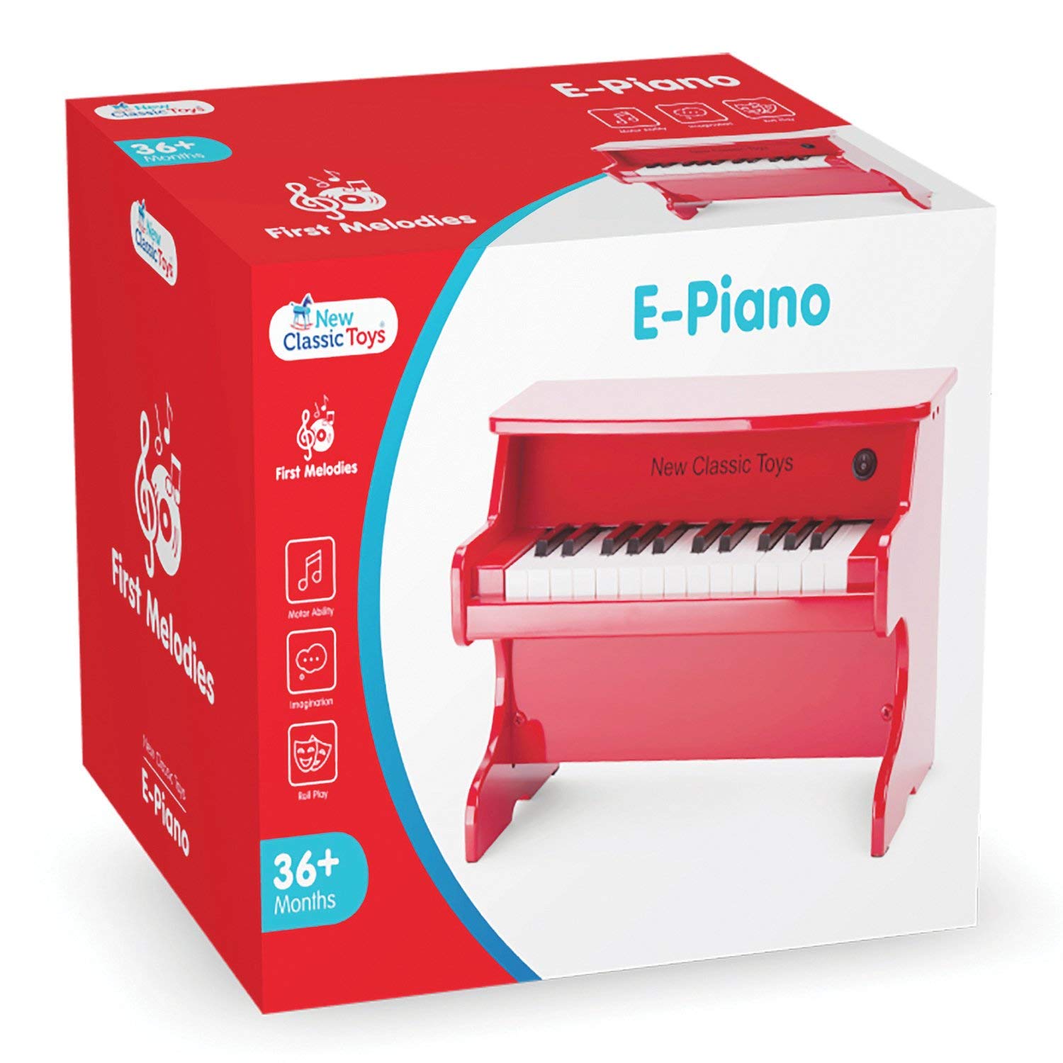 One Two Fun Piano électronique rouge pas cher 