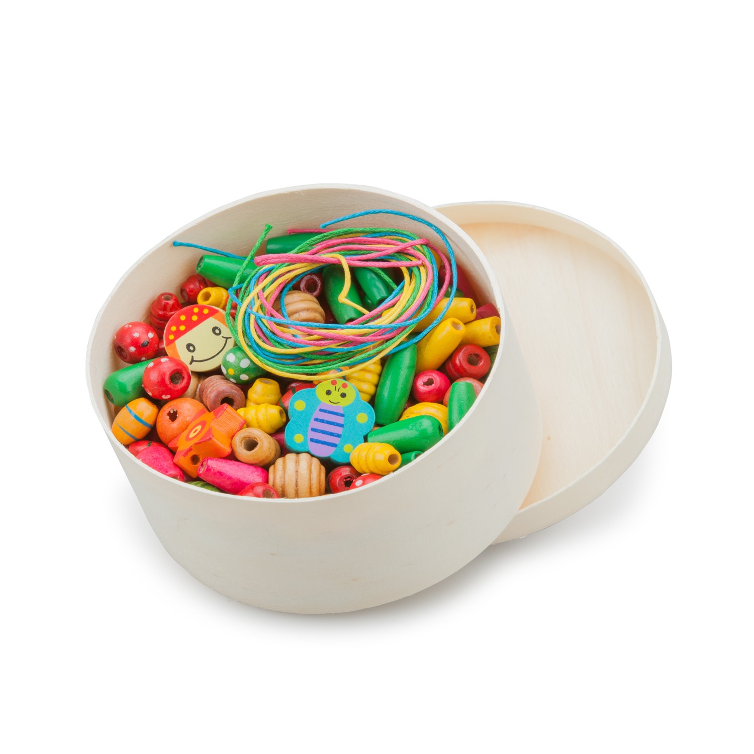 Lot De 2800 Perles En Bois Tube - Multi-couleurs - Neuf - Parfait Pour Créations DIY