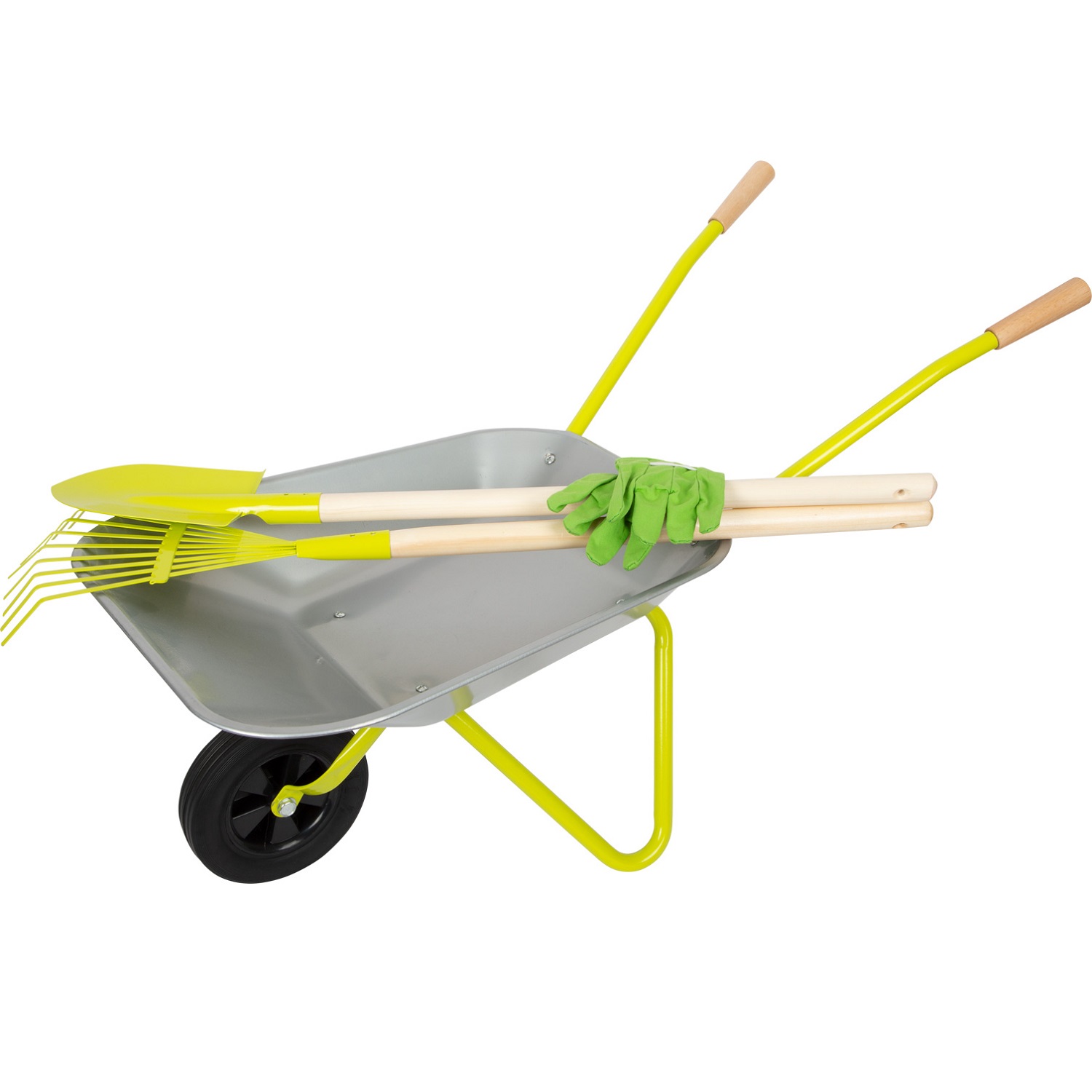 Lot De 3 Bêches Enfants Small Foot - Outils De Jardinage En Bois Et Métal Rouge Dès 3 Ans