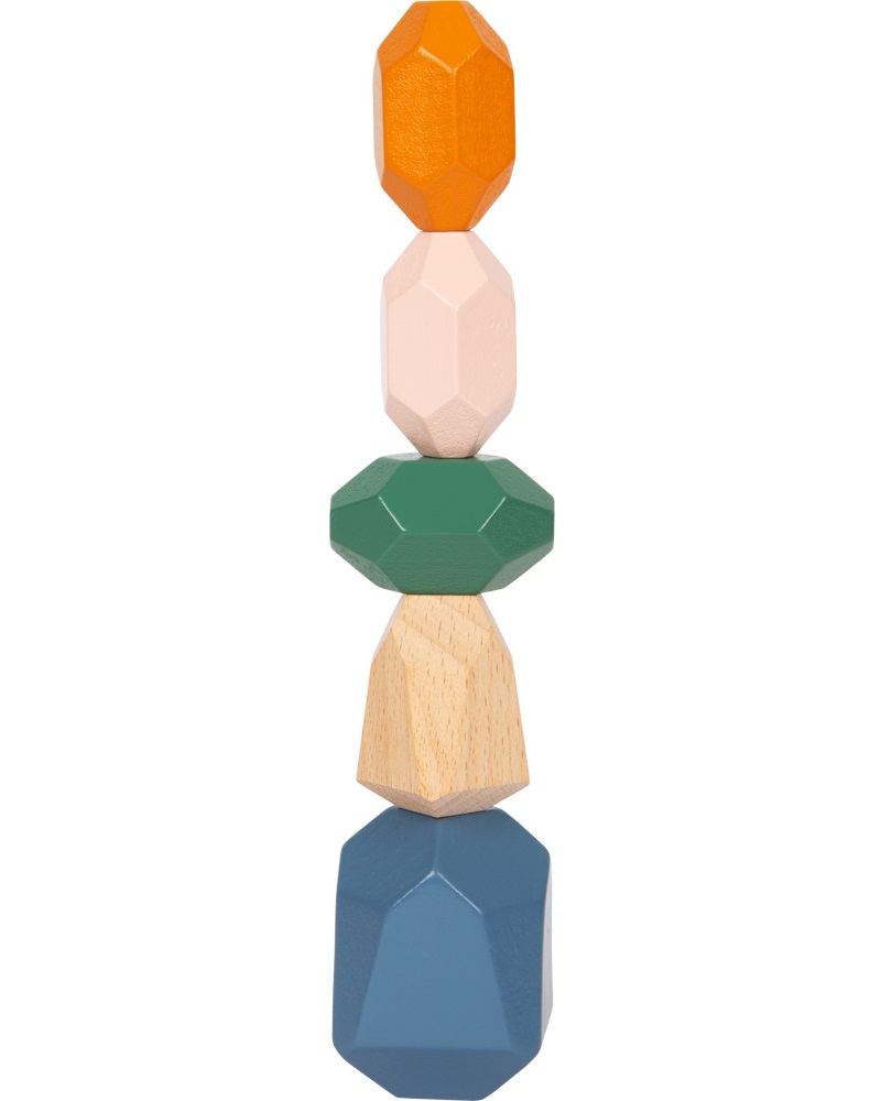 Set Équilibre Enfant – 6 Poutres + Connecteurs + Pierres – Bois De Bouleau – De 3 à 7 Ans – Intérieur/Extérieur