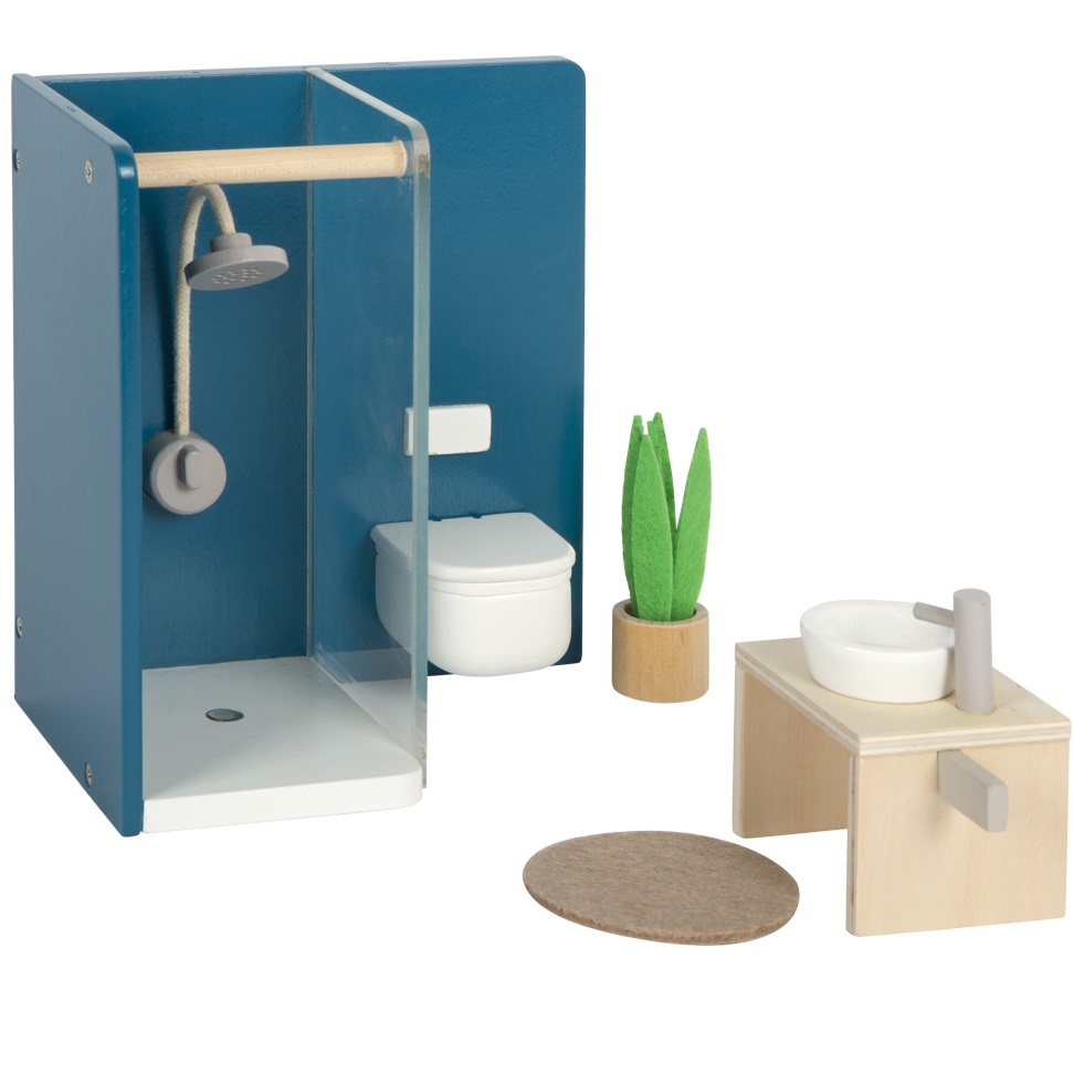 Meuble De Toilette En Tôle Pour Poupée Ancienne - Années 1930 - Occasion