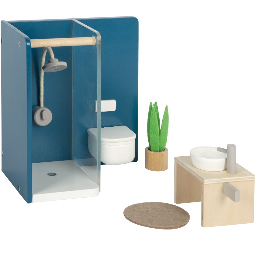 VALICLUD 1ensemble Miniature Meubles Pour Maison De Poupée De Lit Double Et Tables De Nuit Accessoires Décoratifs Bois Pour Mini Maison Pour