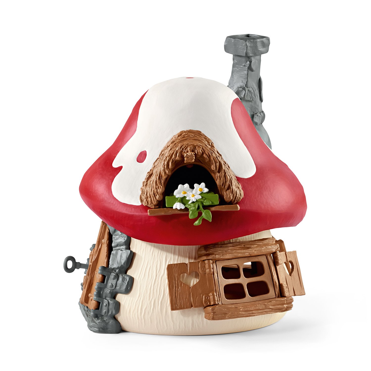 Grande Maison Des Schtroumpfs Avec 6 Figurines – Vintage, Occasion