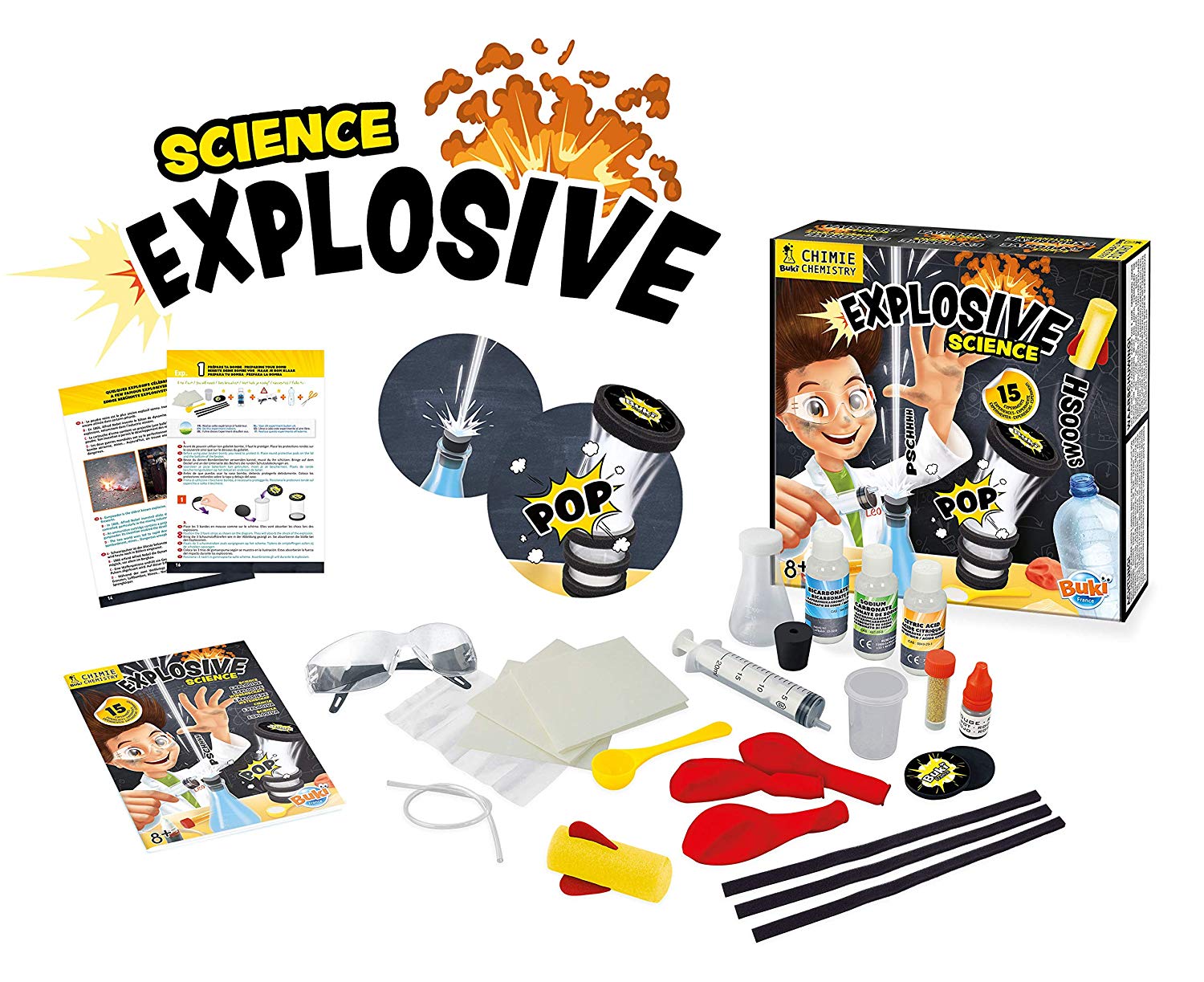 Kits éducatifs de sciences Science4You - Science Explosive - Jouet Enfant -  Jeu Educatif et Scientifique - Labo Chimie - 1542