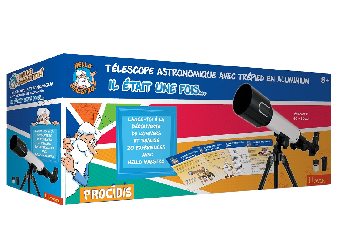 Télescope 20 expériences Hello Maestro - Il était une fois L'Espace -  Coffret scientifique