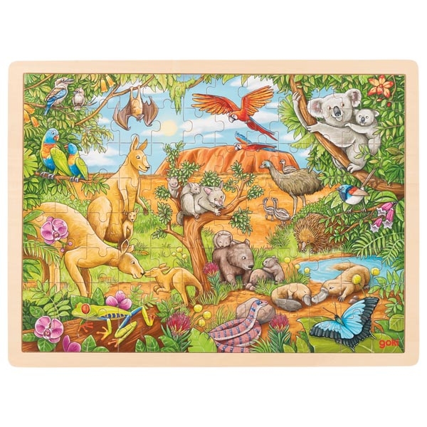 Puzzle bois Découverte du jardin - puzzle 96 pièces - Goki