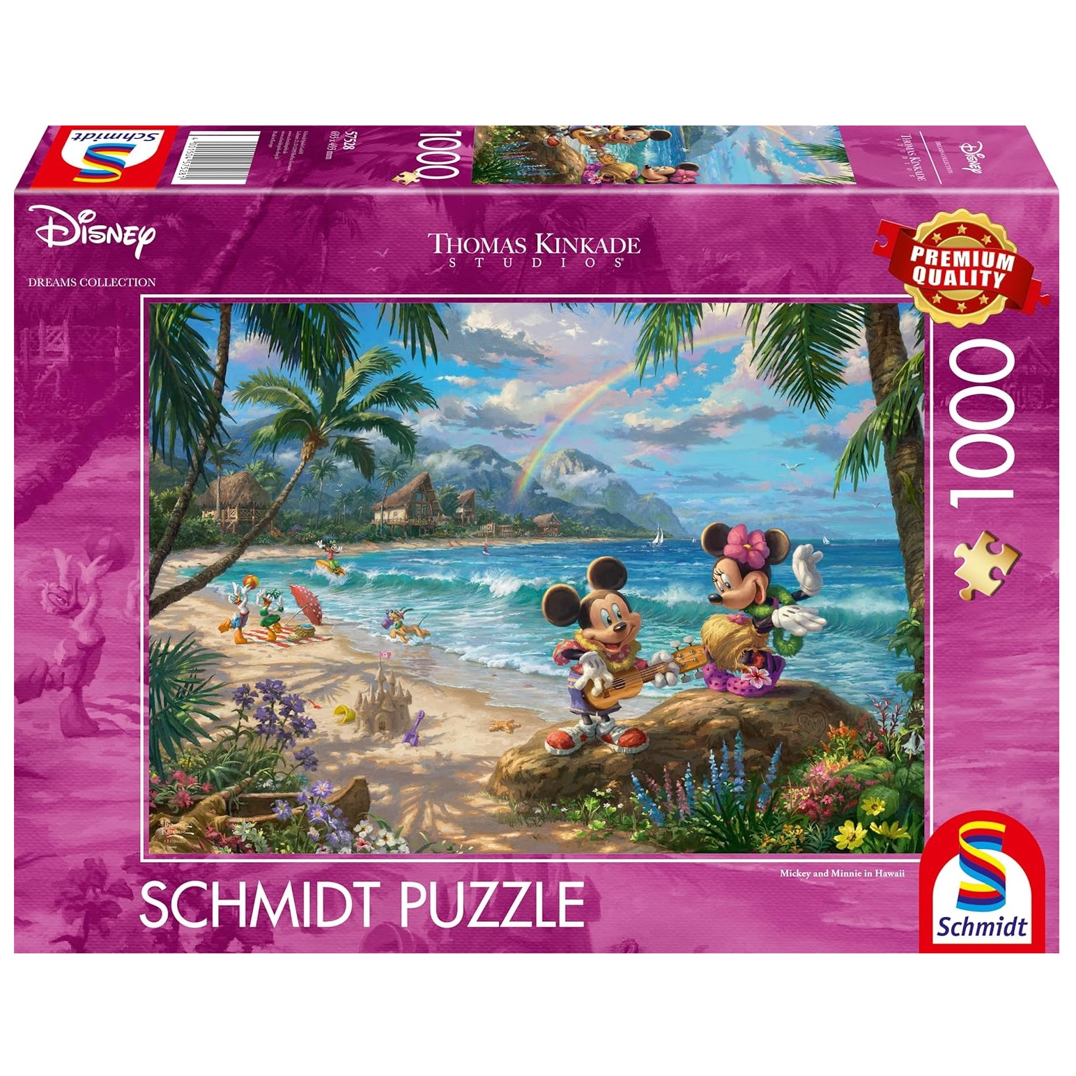 Schmidt - Puzzle Mickey et Minnie à Hawaï - Disney - Thomas Kinkade