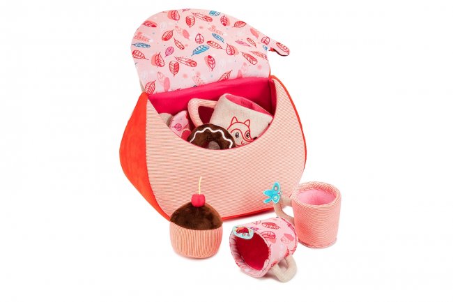 Sac A Dos Bebe LILLIPUTIENS Schoolbag, 33 X 12 X 25 Cm, Alice, 2 Years+, Rouge Blanc, 33 X 12 X 25 Cm, Décontracté Sac A Dos Personnalisé Enfant Prenom