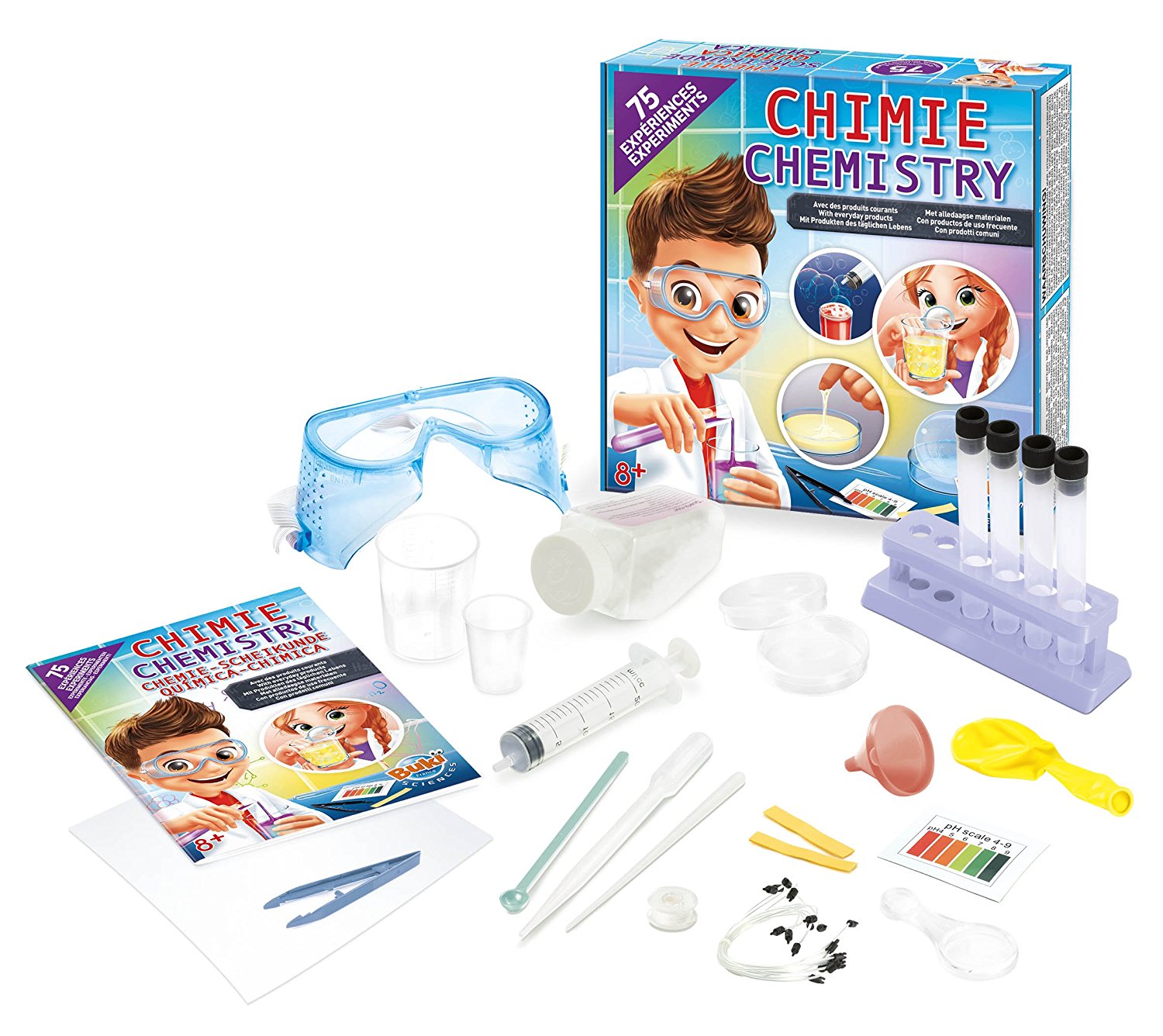 kit de 105 expériences scientifiques géniales pour enfants | coffret de chimie stem avec et colorés | jouets éducatifs stem pour enfants de 6 à 12 ans, cadeaux pour garçons et filles kit de 105 expériences scientifiques géniales pour enfants | coffret de chimie stem avec et colorés | jouets éducatifs stem pour enfants de 6 à 12 ans, cadeaux pour garçons et filles