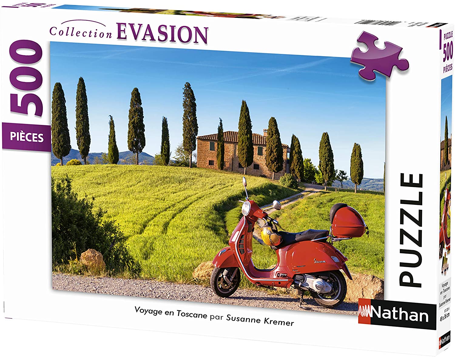 Puzzle Voyage en Toscane 500 pcs - Nathan 872206 - Puzzle adulte
