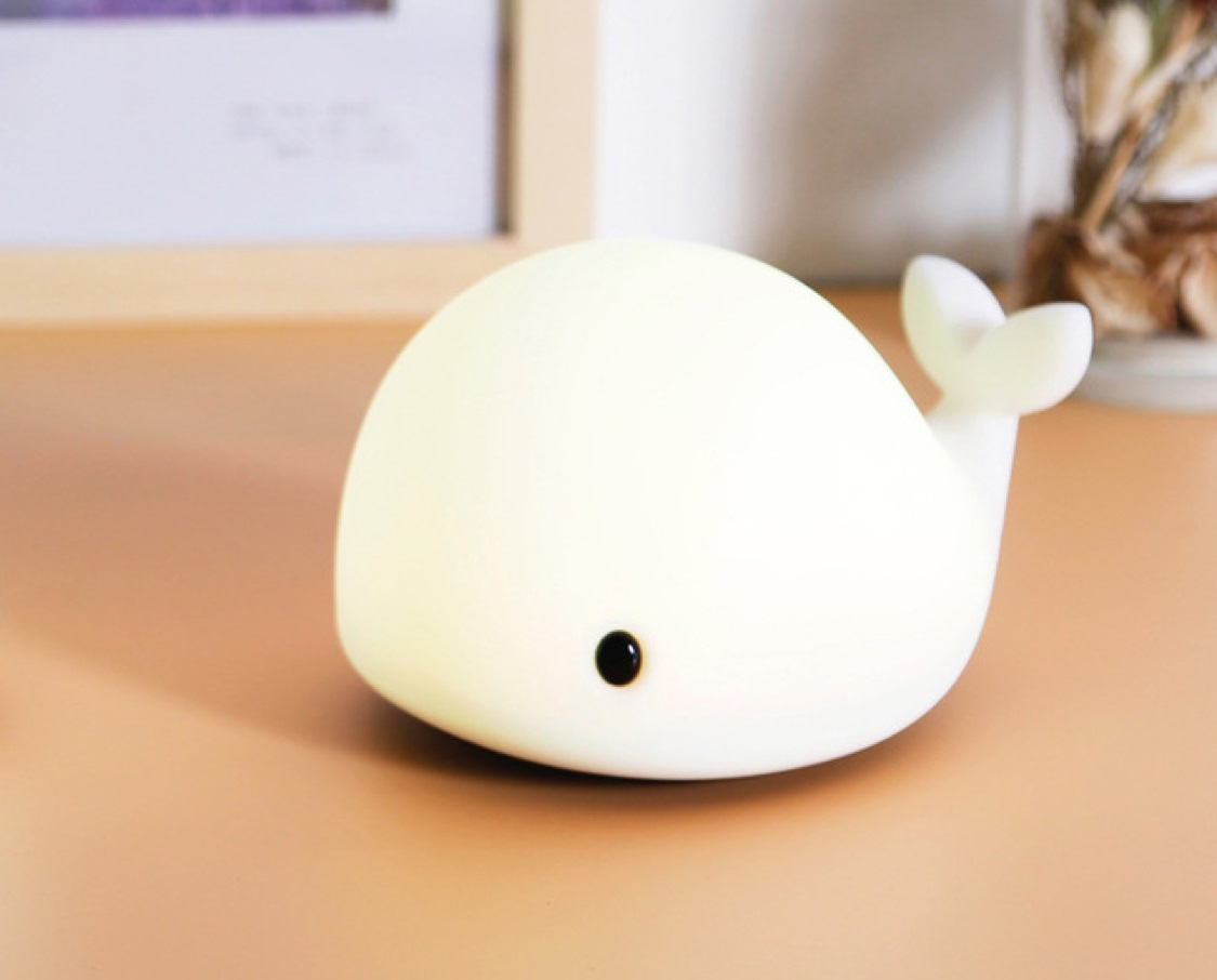 Veilleuse En Silicone Baleine, Veilleuse Pour Enfants Pour Chambre à Coucher, Modes De Respiration 7 Couleurs, Contrôle Par Capteur Tactile | Leroy Merlin