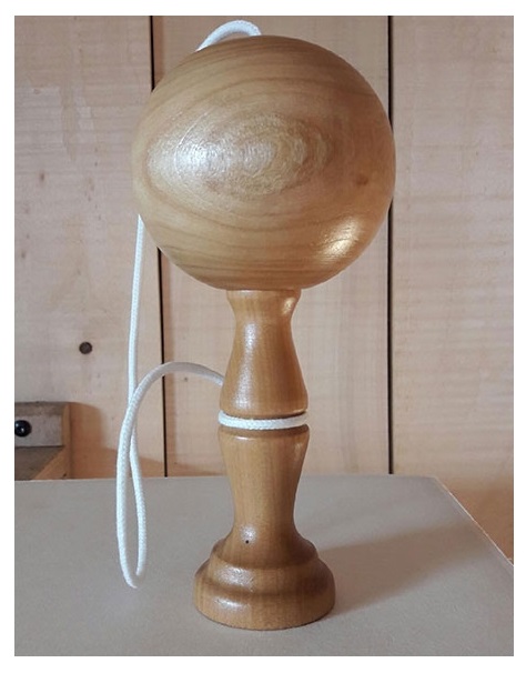 Bilboquet en bois mini fabriqué en France - Jeu traditionnel