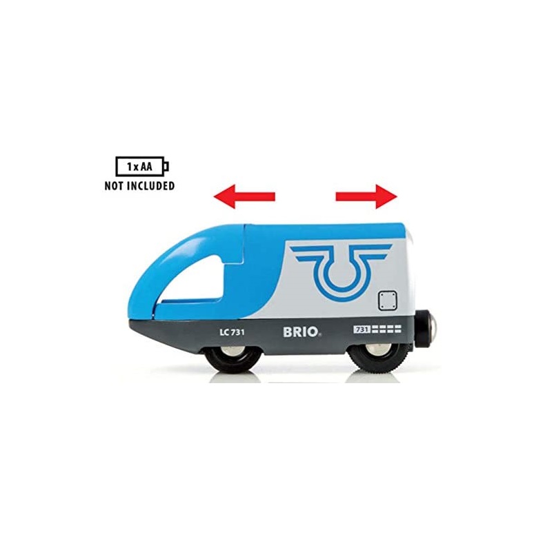 Train Brio Voyageurs à Pile – Chemin De Fer En Bois – Modèle 33506 – Neuf