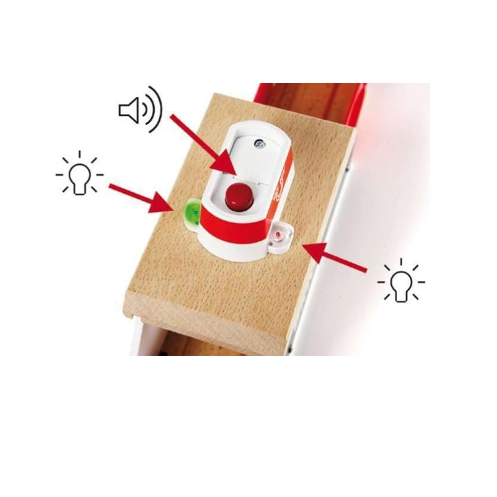 Navire De Transfert BRIO Avec Son Et Lumières - Pour Circuit Train Bois - 36.6x7x9.7cm - Enfant 3 Ans Et Plus