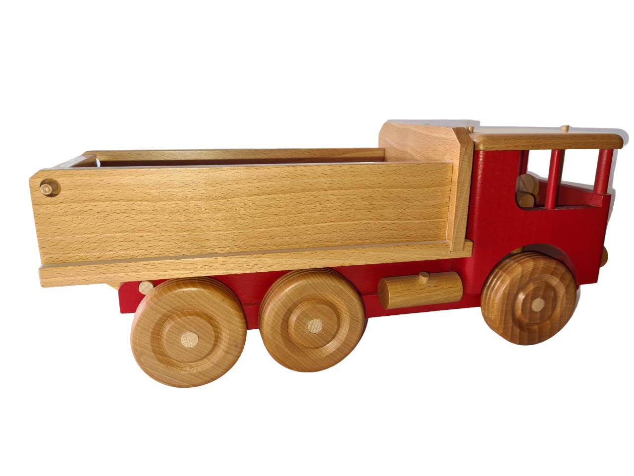 Camion benne, un jouet en bois fabriqué en France. Camion Berliet