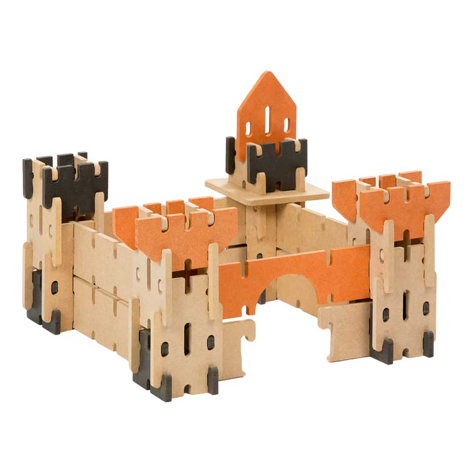Château Seigneur Gothelon, un jeu de construction en bois de chez Ardennes  Toys