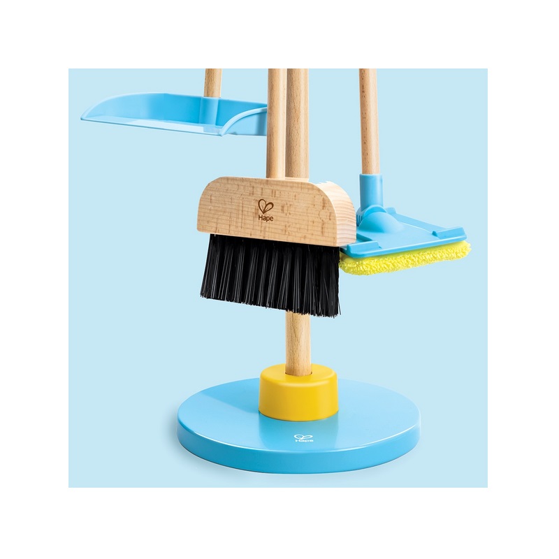 Kit De Nettoyage Pour Enfants – Balai Et Pelle à Poussière Miniatures – Jouet D’imitation Pour Apprendre à Ranger – Couleur Bleu – Matériau Plastique Sûr