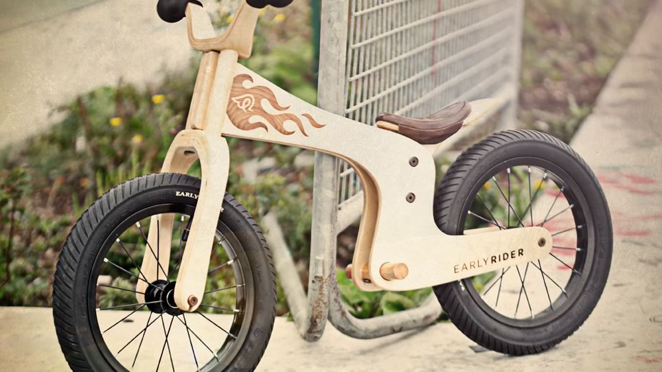 Draisienne En Bois BIKESTAR 12 Pouces – évolutive 3-4 Ans – Cadre Réglable Et Sécurité Renforcée