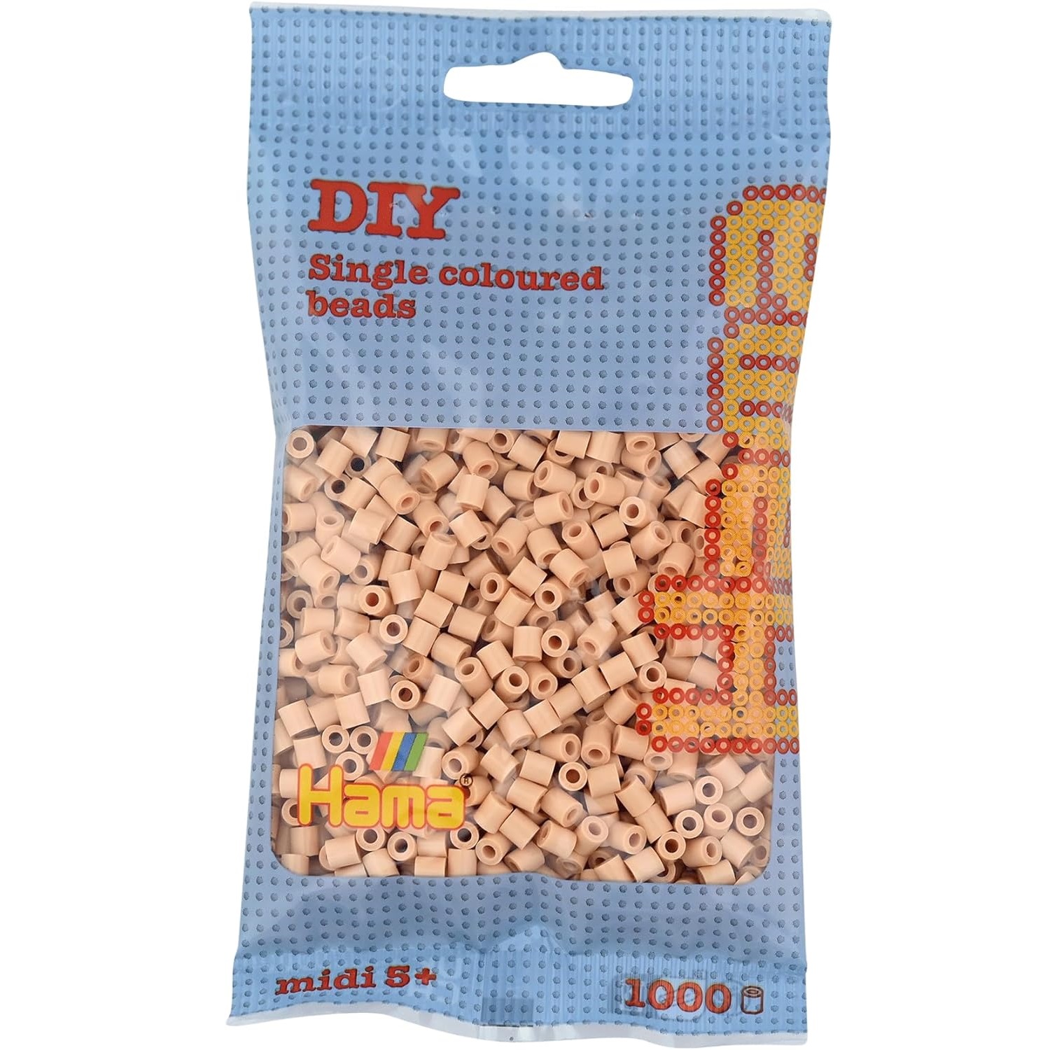 207-03-3] Hama Lot de 3 Sachets de 1000 Perles à repasser midi 5 mm Jaune 28178207038