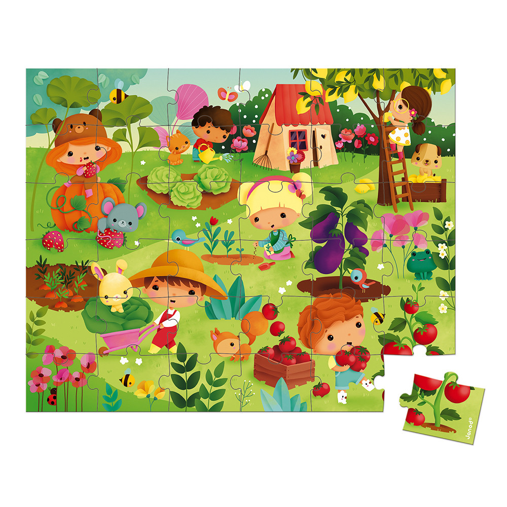 Puzzle panoramique jungle 36 pièces Janod - Puzzle enfant