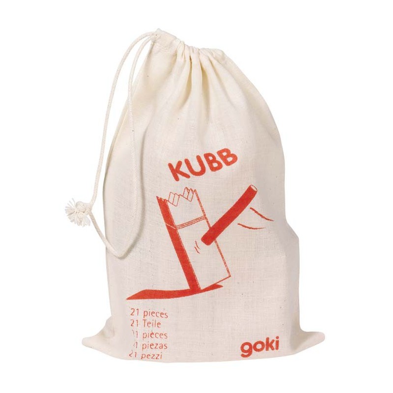 Eddy Toys Kubb Jeu de Lancer Bois 21 pièces Blank