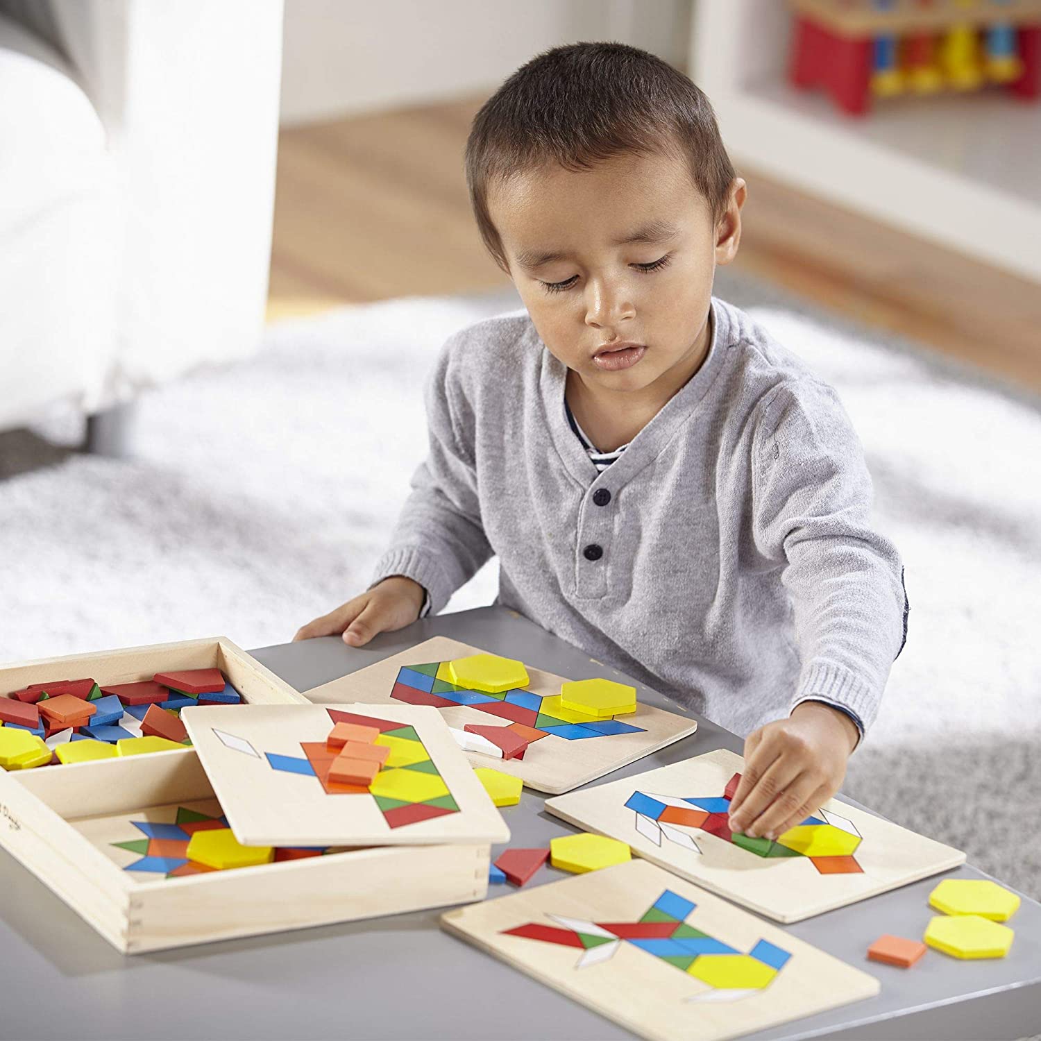 Melissa & doug pattern blocks and boards on sale